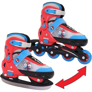 image:imageHedstrom Regent Spidey and Amazing Friends Switcher Skate Youth 811  Converts from Ice Skate to Inline Skate with Soft Boot Durable Steel Blade ABEC 5 Bearings PVC 64mm Wheels